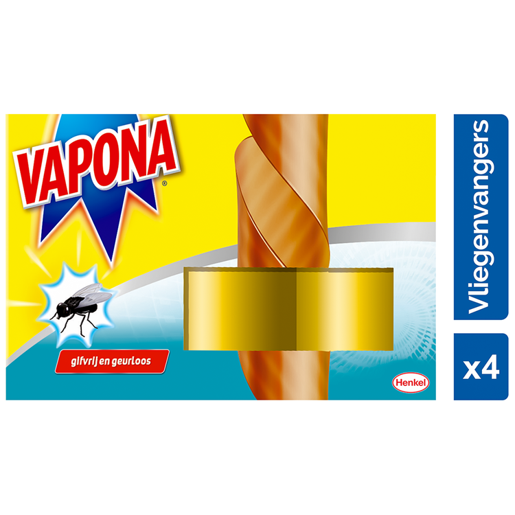 Vapona 1061627 - fluesnappere 4 stk | 12 stk