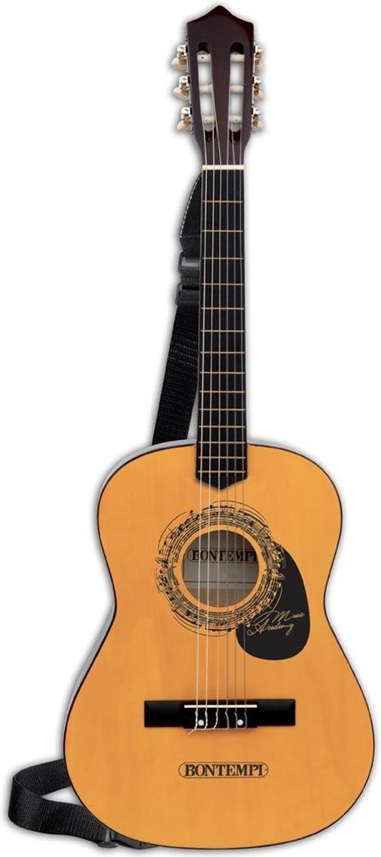 Bontempi spa bontempi - træguitar - 6 strenge - skulderrem 92 cm