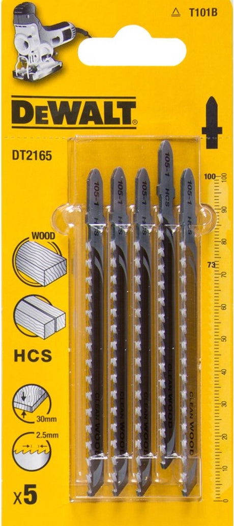 Dewalt dt2165-qz - stiksavklinge - 100 mm - hcs - sæt med 5 stk.