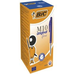 Bic kuglepen m10 0,4mm blå 50 stk