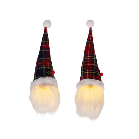 Lumineo julevedhæng nisse LED polyester 6x6x20cm