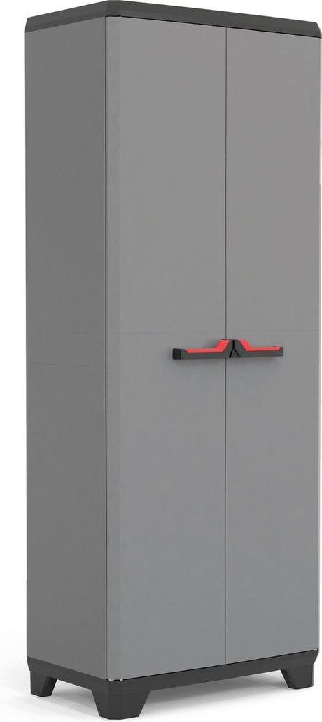 Keter stilo højskab - 3 hylder - 68x39x173 cm - mørkegrå sort
