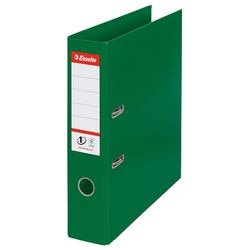 Esselte no.1 kunststof a4 ordner met etikethouder - 2-rings - rugbreedte van 75mm - capaciteit van 500 vel - groen