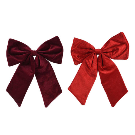 Decoris sløjfe rød bordeaux 30x35cm