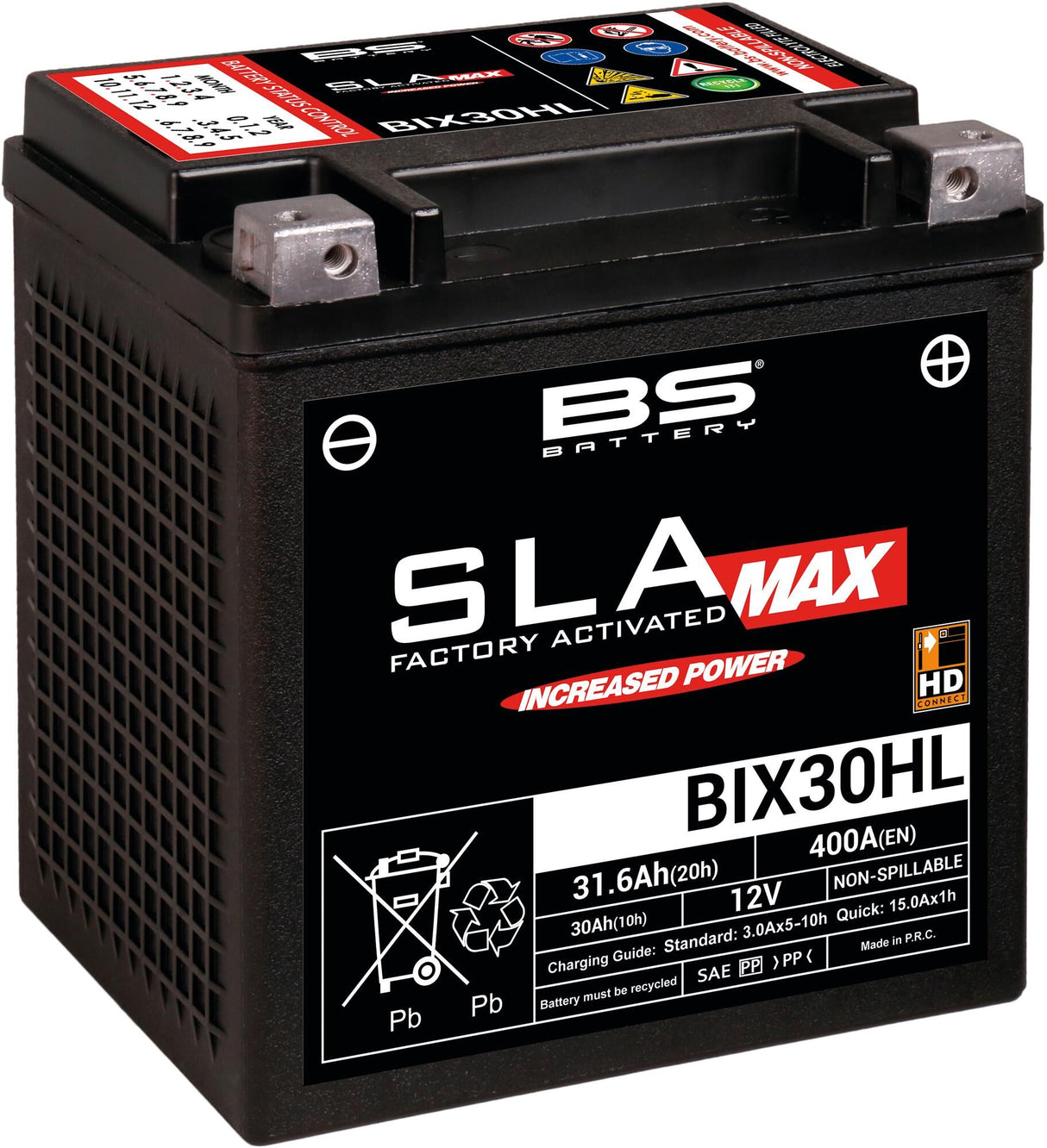 BS batteri batteri bix30hl. batteri bix30hl bs sla-max hd