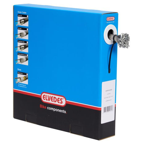 Elvedes kabelsystemer bv switch inderkabel elvedes 2250 mm 7 x 7 leder rustfrit stål ø1,1 mm med n-nippel ø4,5 × 4,5 (æske med 50 stk) - sølv