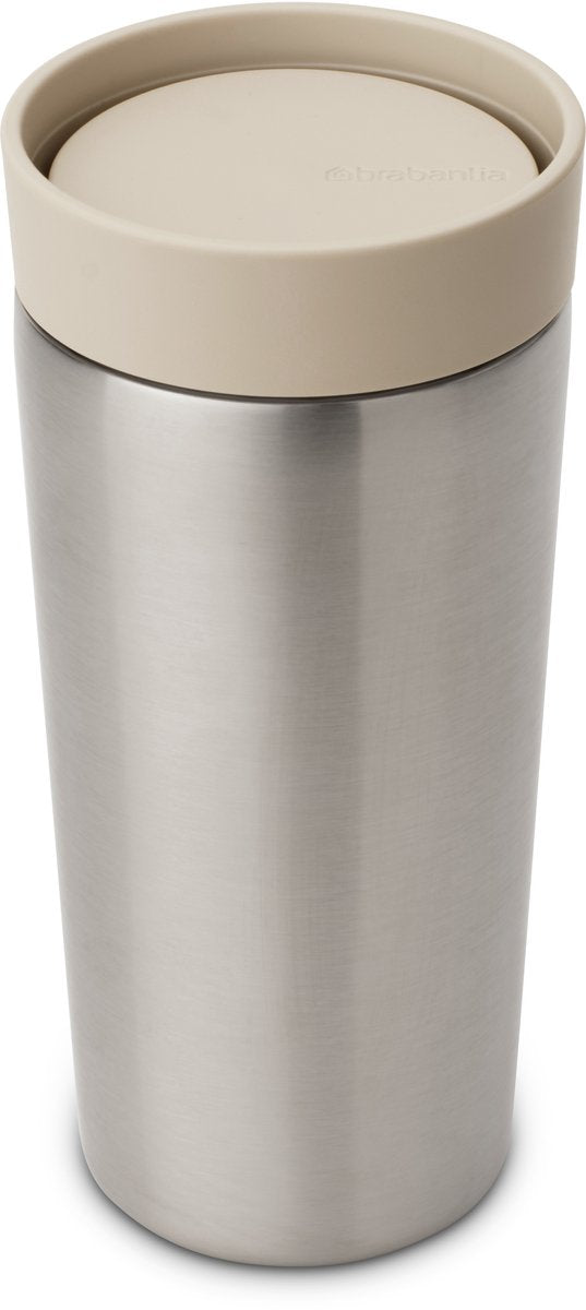 Brabantia make take termokandekop - kaffekop to go - 360 ml - blød beige