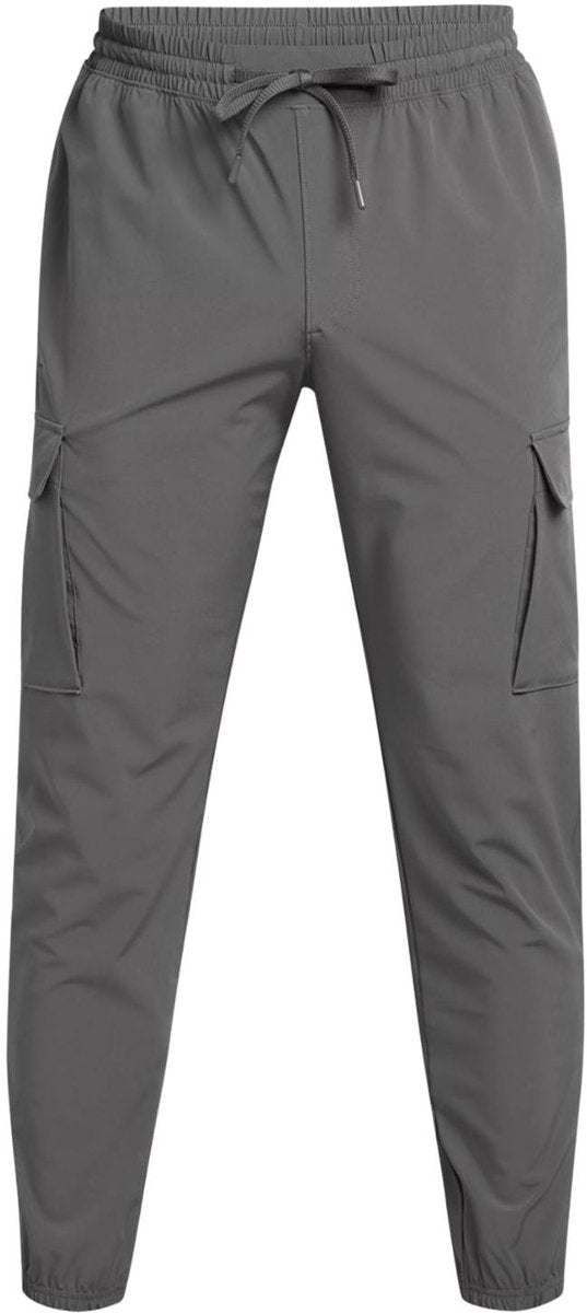 Under armour ua vibe woven cargo pants-gry heren sportbroek - castlerock - zwart