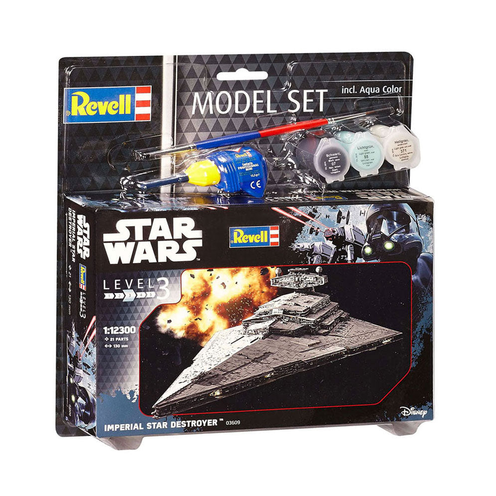 Revell modelsæt imperial star destroyer - inkl. grundlæggende malingsfarver