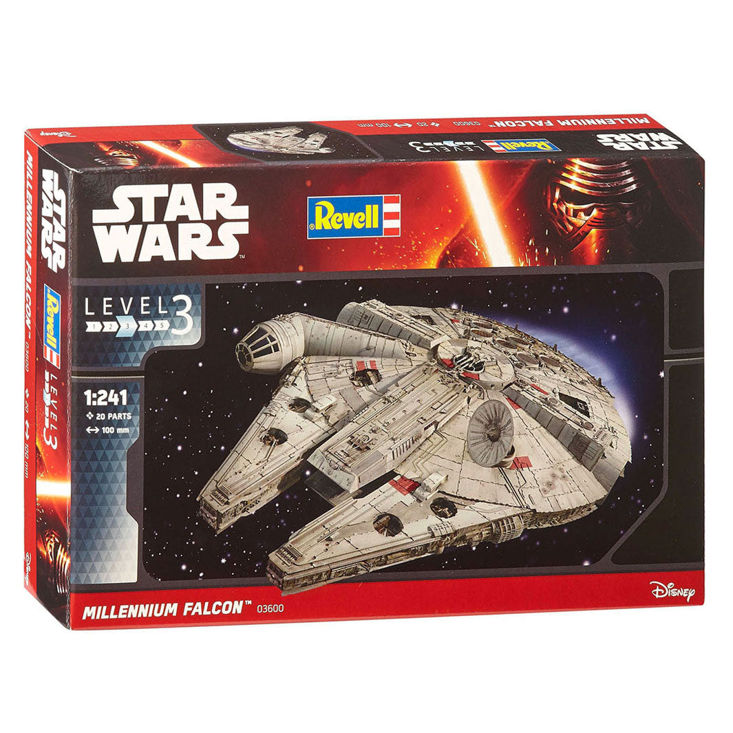 Revell modelbyggesæt rumrejser - 03600 star wars millennium falcon plastic - 1:241 - modelfremstilling