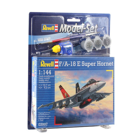 Revell modelsæt f a-18e super hornet fly - inkl. grundlæggende malingsfarver
