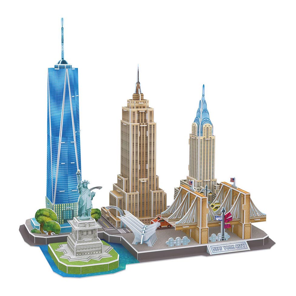 Revell 3D puslespil byggesæt - New York Skyline 123 stk.