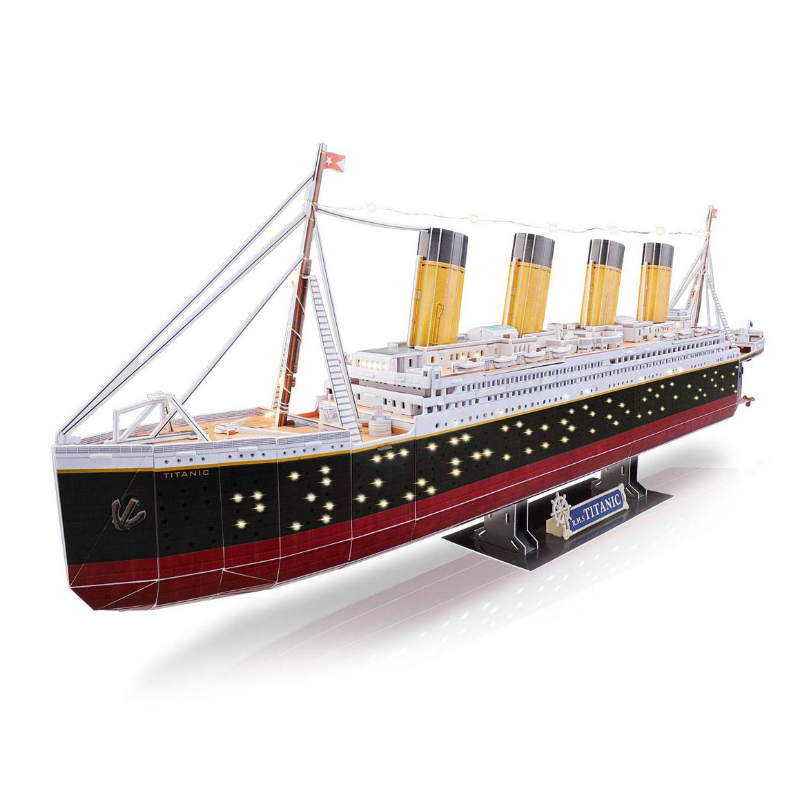 Revell 3D puslespil byggesæt - RMS Titanic LED Edition 266 stk.
