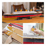 Revell 3D puslespil byggesæt - RMS Titanic 113 stk.