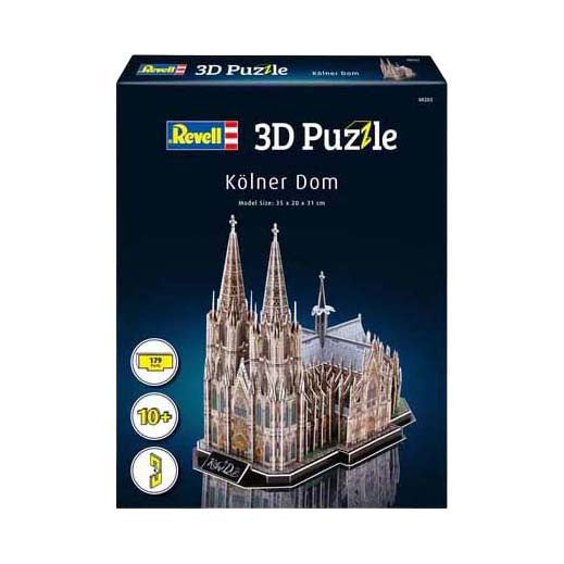 Revell 3D puslespil byggesæt Kölnerdomkirken - 179 stykker.