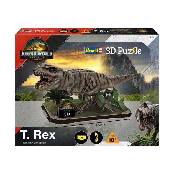 Revell 3D puslespil byggesæt Jurassic World - t. rex - 45 stk.