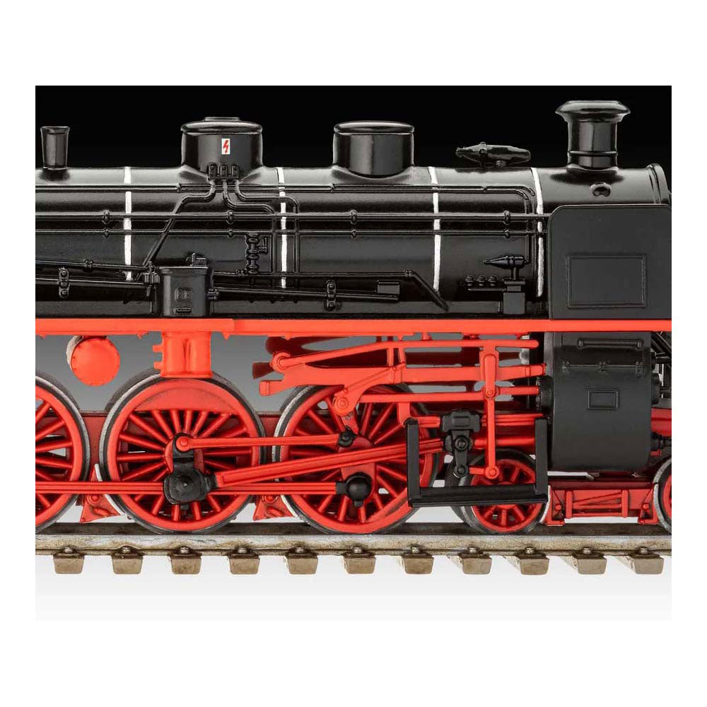 Revell modelsæt militærkøretøjer - 02167 baureihe 18 505 - tender 2'3' t 38 - damplokomotiv plast - 1:87 - modelkonstruktion