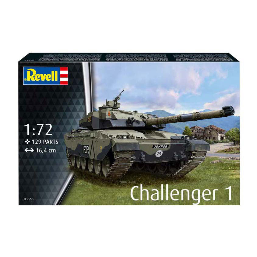 Revell modelsæt - challenger 1 1:72 - 129 stk.