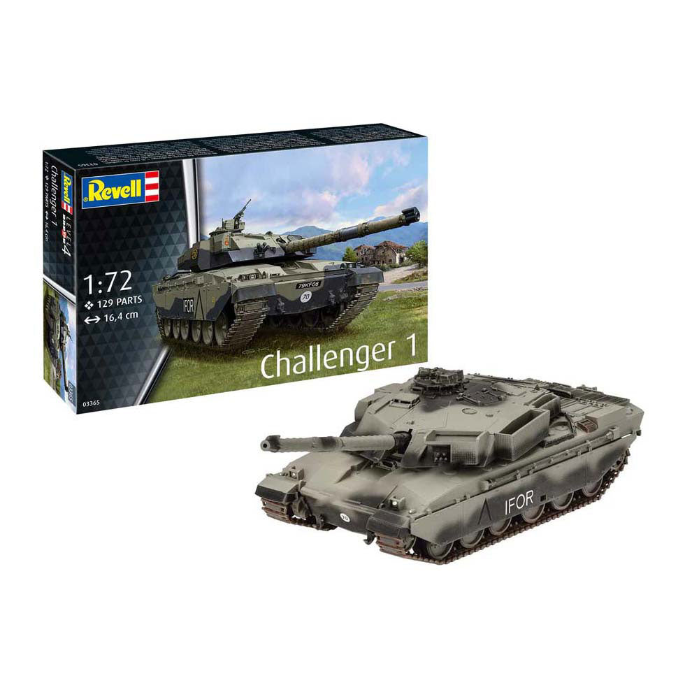 Revell modelsæt - challenger 1 1:72 - 129 stk.