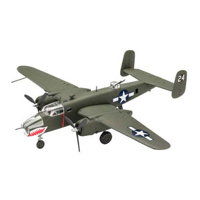 Revell modelbyggesæt militærkøretøjer - 03650 b-25 mitchell easy-click-system plastik - 1:72 - modelfremstilling