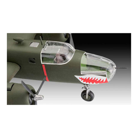 Revell modelbyggesæt militærkøretøjer - 03650 b-25 mitchell easy-click-system plastik - 1:72 - modelfremstilling
