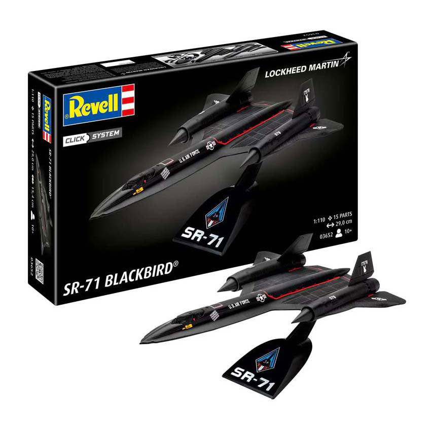 Revell modelsæt - lockheed SR-71 solsort - 15 stk.