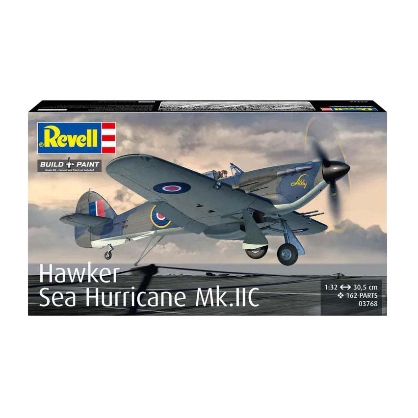 Revell modelsæt - hawker sea hurricane mk.iic 1:32 - 162 stk.