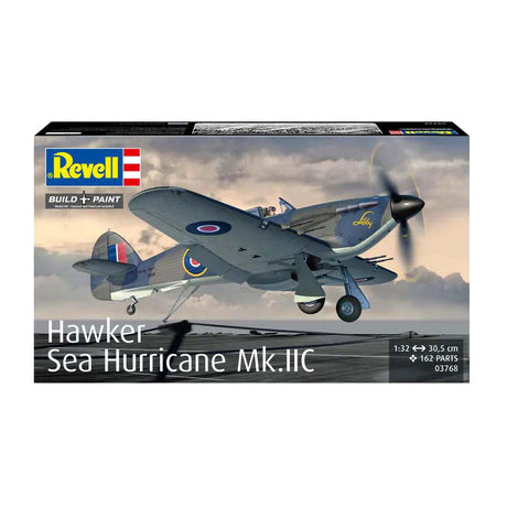 Revell modelsæt - hawker sea hurricane mk.iic 1:32 - 162 stk.