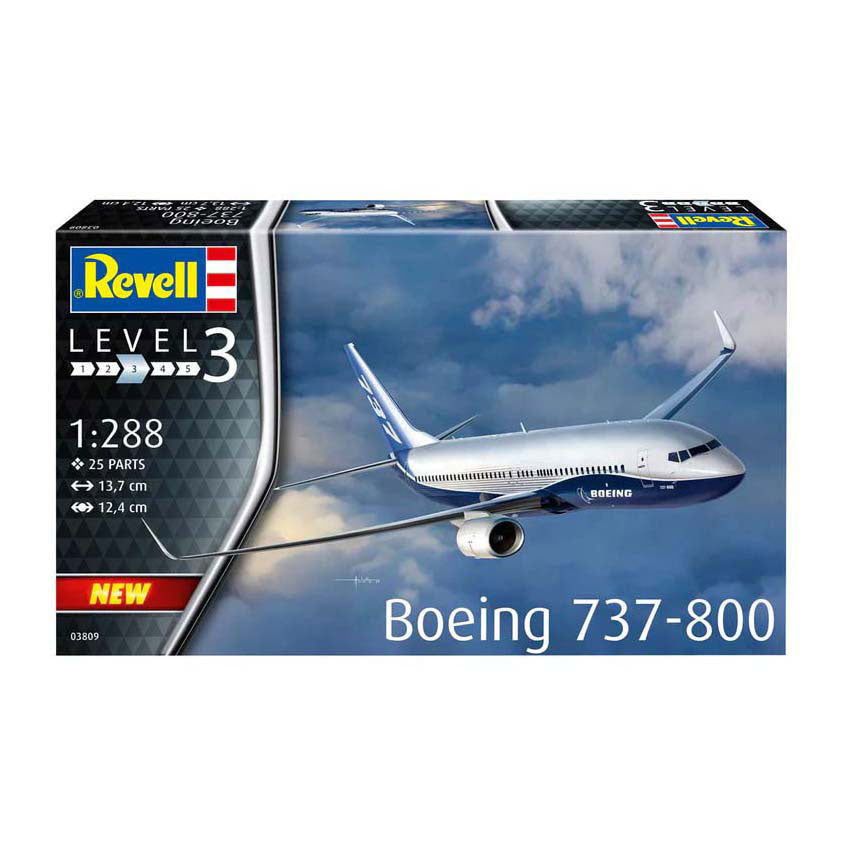 Revell modelsæt - boeing 737-800 1:288 - 25 stk.