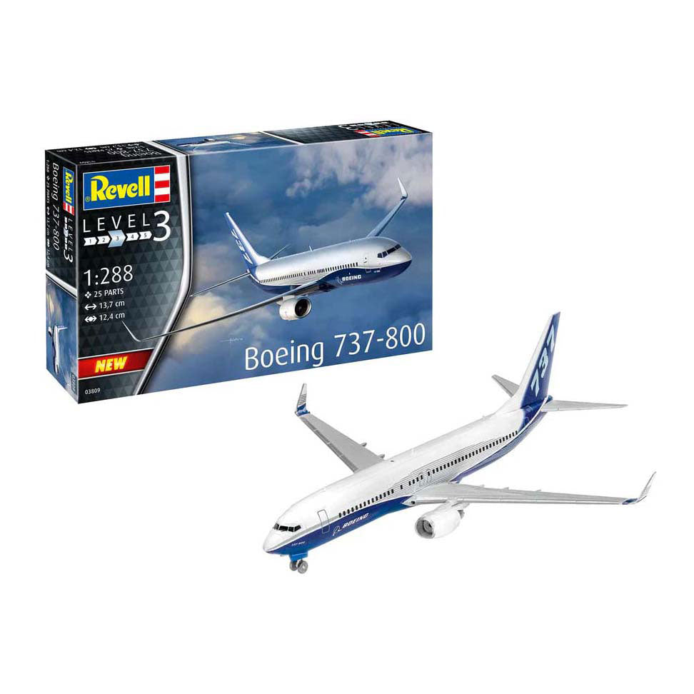 Revell modelsæt - boeing 737-800 1:288 - 25 stk.