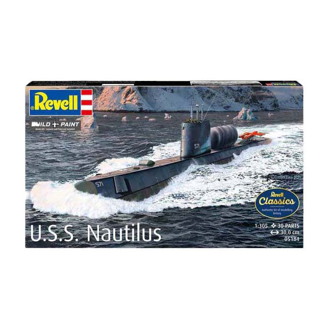 Revell modelsæt - u.s.s. nautilus 1:305 - 30 stk.