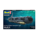 Revell modelsæt - tysk ubådstype molch 1:72 - 35 stk.