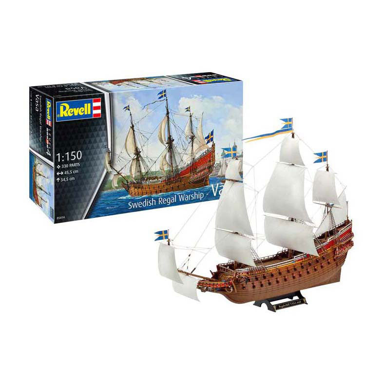 Revell modelbyggesæt - svensk kongeskib vasa 1:150 - 330 dele.
