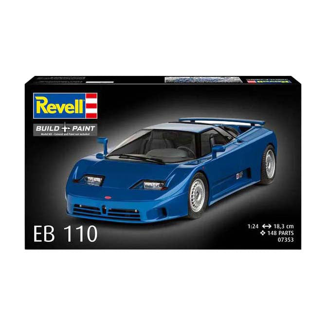 Revell modelsæt - bugatti eb110 1:24 - 148stk.