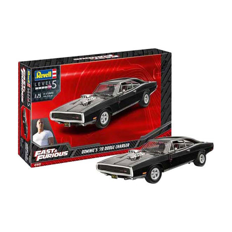 Revell model kit fast furious - dominics 1970 dodge oplader 1:25 - 117 stk.