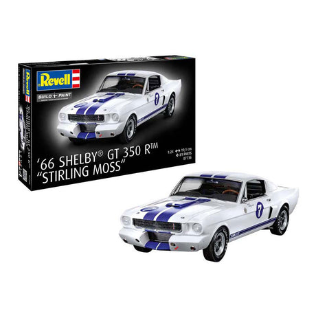 Revell modelsæt - 1966 shelby gt 350 r stirling mos 1:24 - 81 stk.