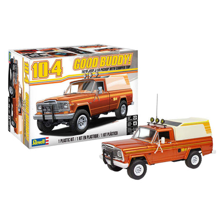 Revell modelsæt - 1979 jeep j-10 pickup med autocamper top 1:24 -
