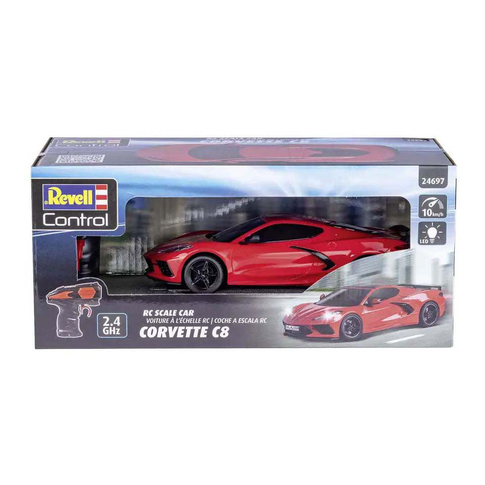Revell rc styret bil - corvette c8 1:24