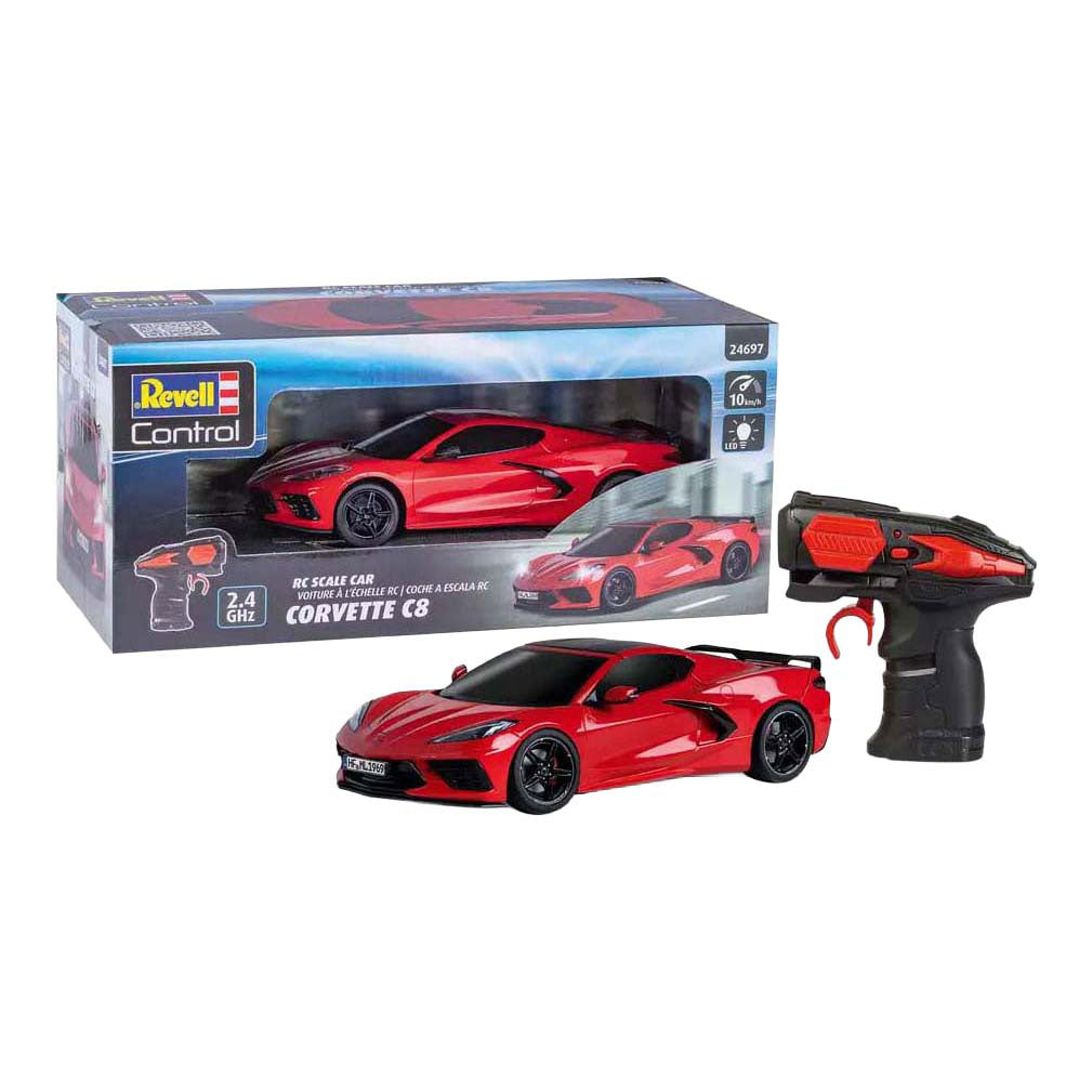 Revell rc styret bil - corvette c8 1:24