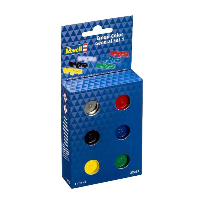 Revell emaljemaling grundsæt blank - 6x14ml