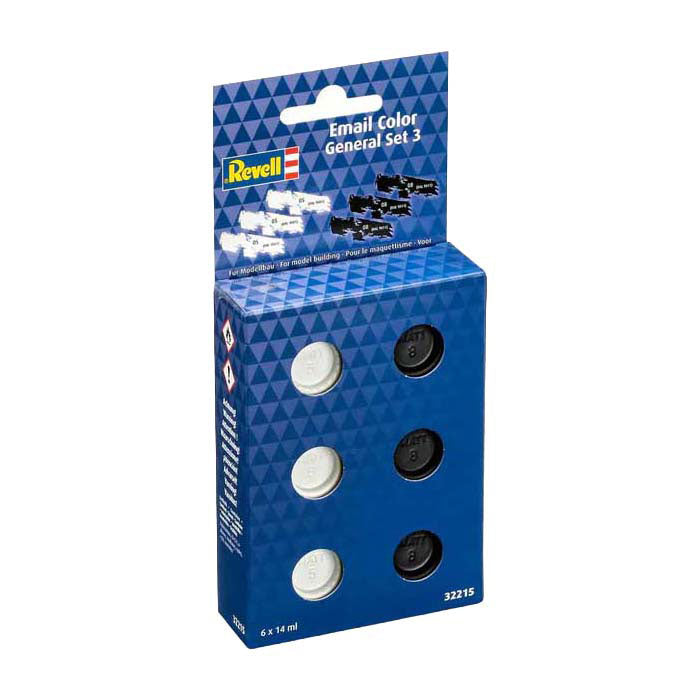 Revell emaljemaling grundsæt mat - 6x14ml