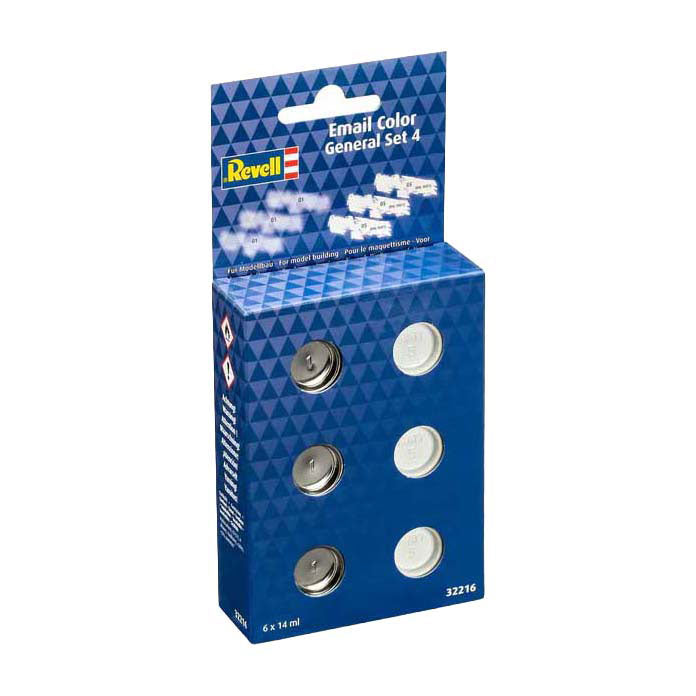 Revell emaljemaling grundsæt mat og blank - 6x14ml