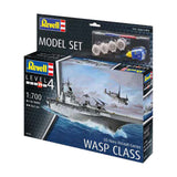 Revell modelsæt - us navy assault carrier hveps klasse 1:700 - 142 stk.