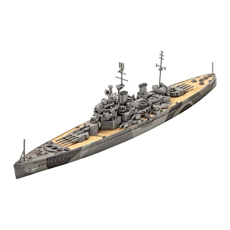 Revell modelbyggesæt - slagskib hms duke of york 1:1200 - 45 stk.