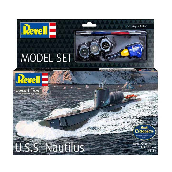 Revell modelsæt - u.s.s. nautilus 1:305 - 30 stk.