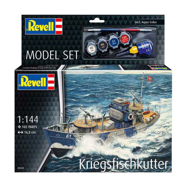 Revell modelsæt - kfk (kriegsfischkutter) 1:144 - 102 stk.