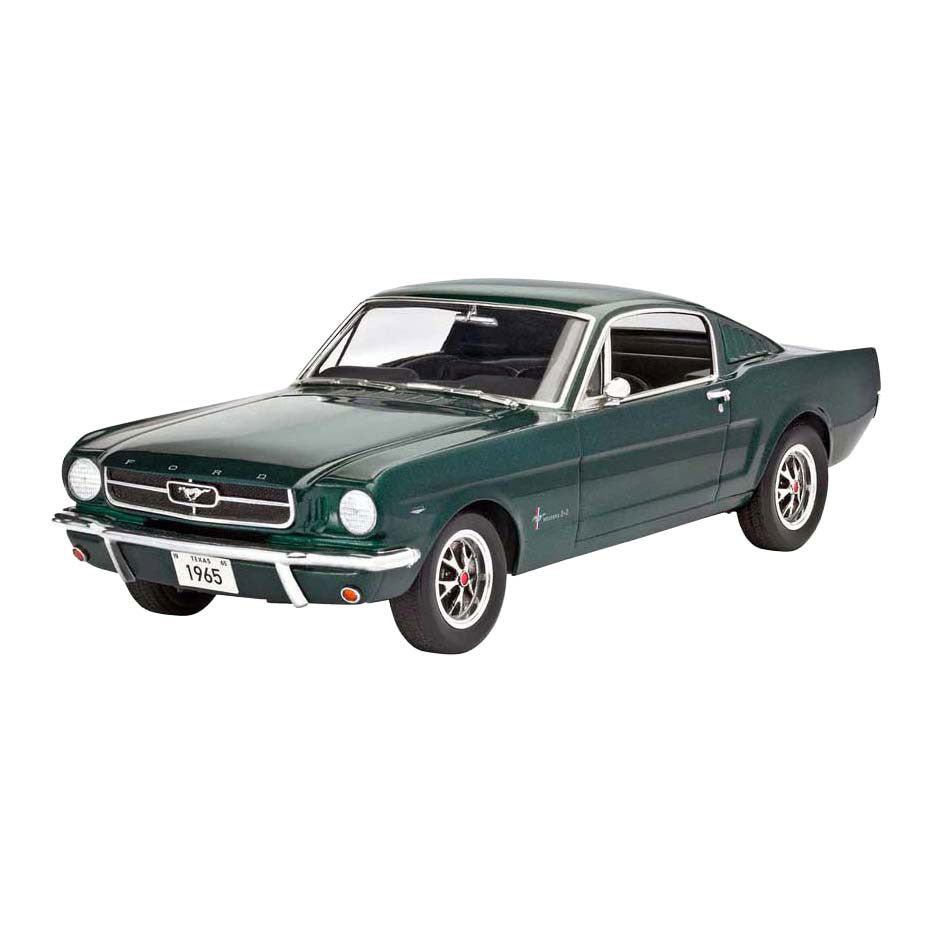 Revell modelsæt - 1965 Ford Mustang 2+2 fastback 1:24 - 82 stk. - inkl. grundlæggende malingsfarver
