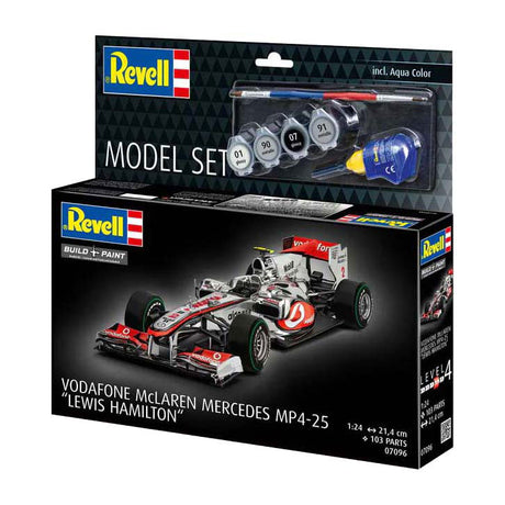 Revell modelsæt - vodafone mclaren mercedes mp4-25 l. hamilton 1:24 - 103 stk.