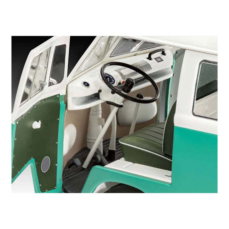 Revell modelsæt - vw t1 bus 1:24 - 146 stk. - inkl. grundlæggende malingsfarver