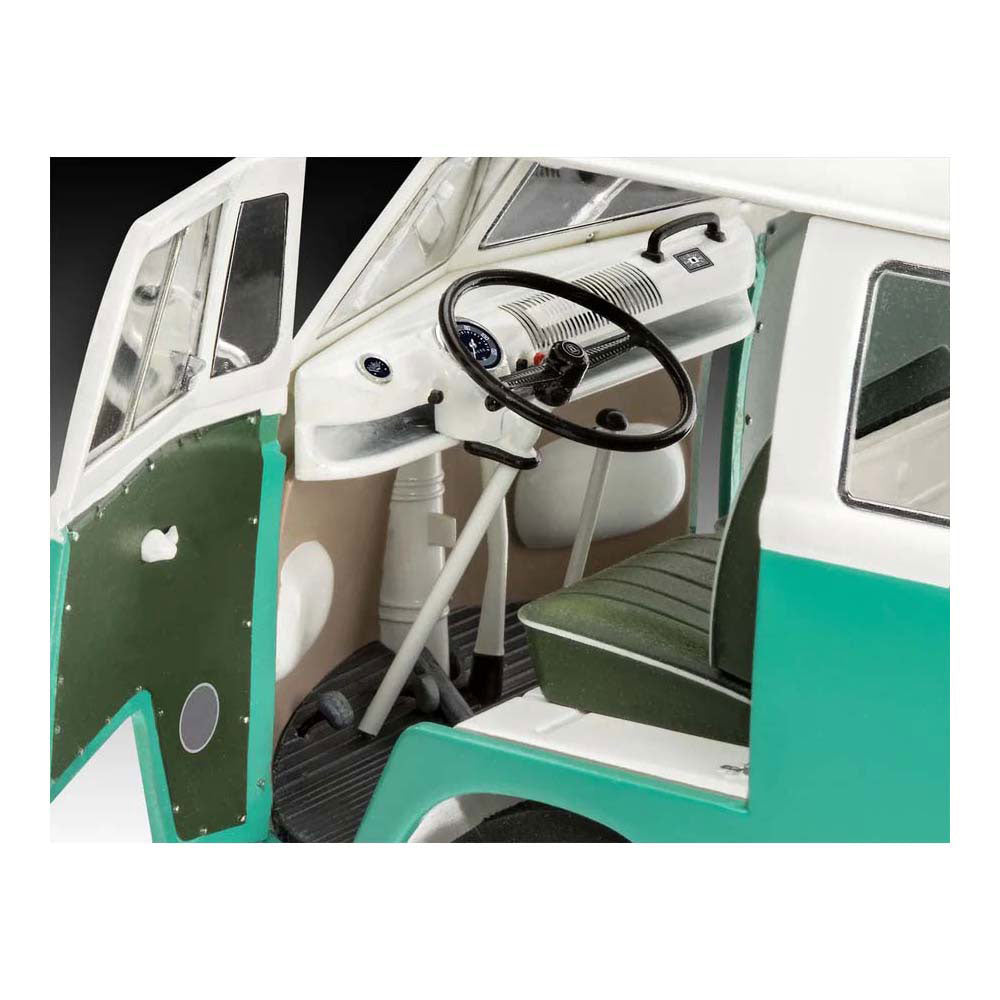 Revell modelsæt - vw t1 bus 1:24 - 146 stk. - inkl. grundlæggende malingsfarver